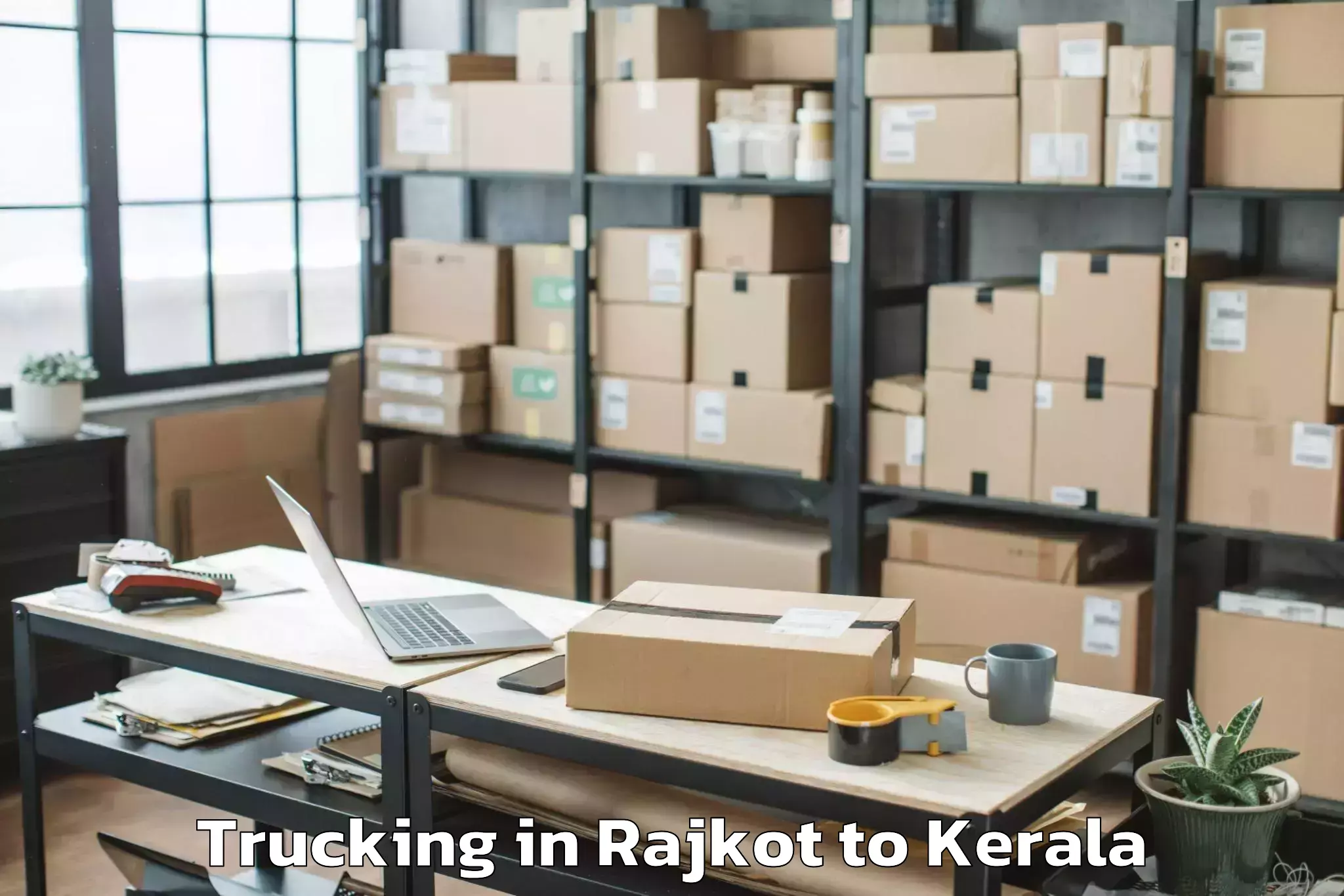 Easy Rajkot to Muvattupuzha Trucking Booking